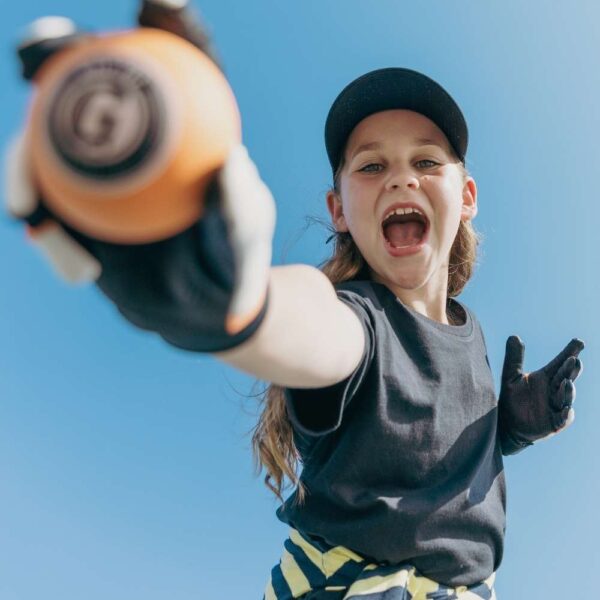 girl celebrating hand tennis game win best hand tennis ball 60mm