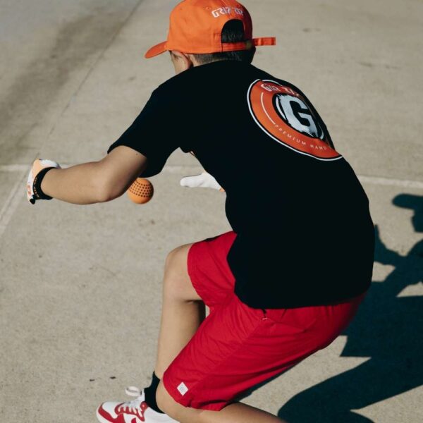 Sporty boy wearing a high-quality sport t-shirt